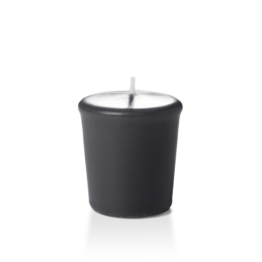 yummi Yummi 15 Hour Unscented Black Votive Candles Pack of 9 for Long Lasting Ambiance - View 4 of 5