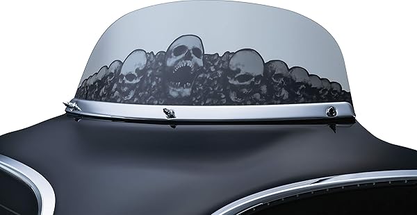 Kuryakyn Upgrade Your Harley: Kuryakyn 1310 Chrome Windshield Trim for 1996-2013 Models - View 4 of 7