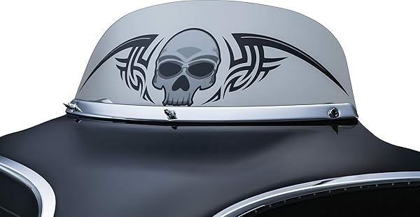 Kuryakyn Upgrade Your Harley: Kuryakyn 1310 Chrome Windshield Trim for 1996-2013 Models - View 5 of 7