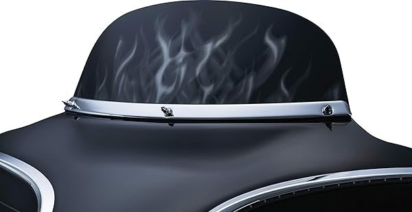 Kuryakyn Upgrade Your Harley: Kuryakyn 1310 Chrome Windshield Trim for 1996-2013 Models - View 7 of 7