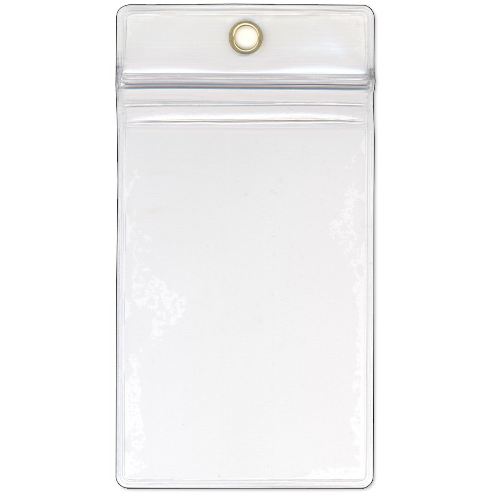 StoreSMART USB Flash Drive Memory Card Business Card Holders 5-Pack Zip Top Hang Hole Open Short Side R3578ZIPS-FLASH-5 - View 4 of 4