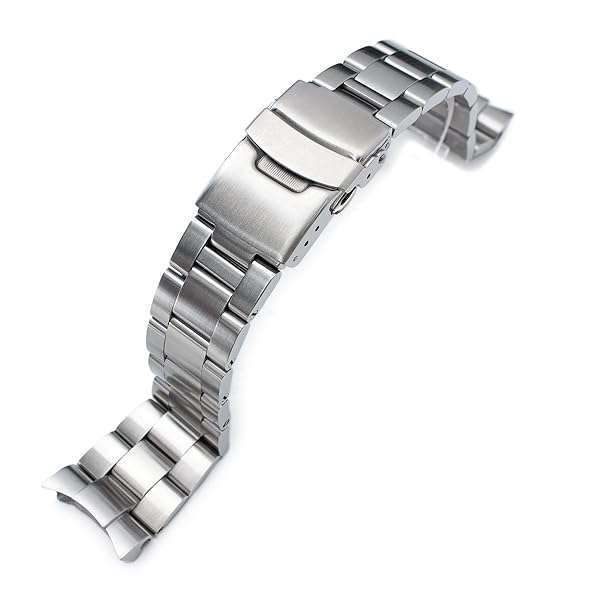 MiLTAT 22mm Watch Band for Seiko SKX007/009/175 - Durable Super-O Solid Screw-Links