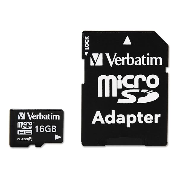 Verbatim Verbatim 44082 16GB MicroSDHC Memory Card with Adapter - UHS-I V10 Class 10 for Fast Performance - View 3 of 3