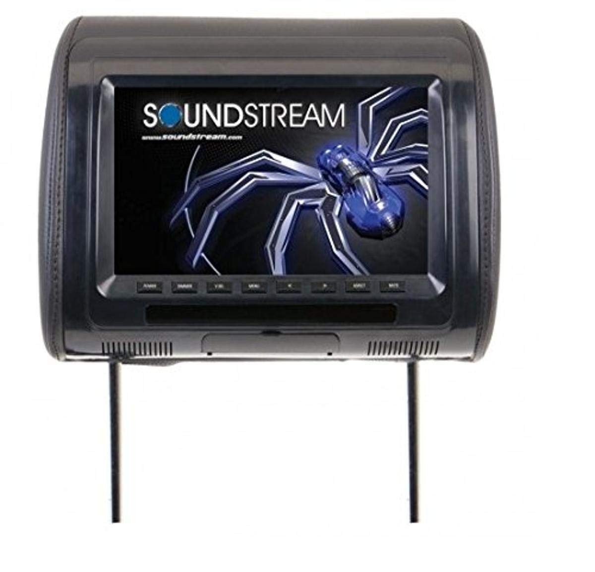 Soundstream VH-90CC Universal Headrest with 9 Inch LCD and Three Color Covers for Enhanced Car Entertainment
