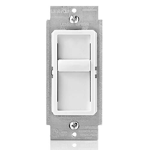Leviton Leviton SureSlide Dimmer Switch 6672-1LW for Dimmable LED, Halogen & Incandescent Bulbs - White