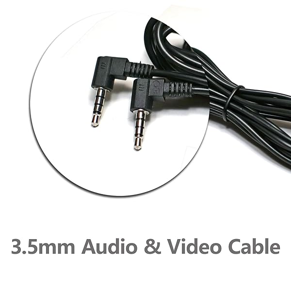 EDOTech EDO Tech 10ft 3.5mm AV Cable for Philips Wonnie Dual Screen Portable DVD Player - View 3 of 4