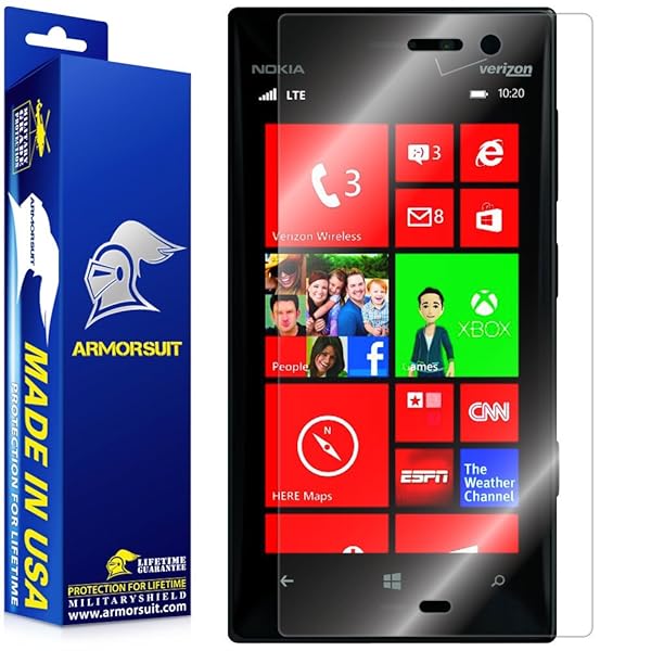 ArmorSuit ArmorSuit MilitaryShield Screen Protector for Nokia Lumia 928 - Max Coverage Anti-Bubble HD Clear Film
