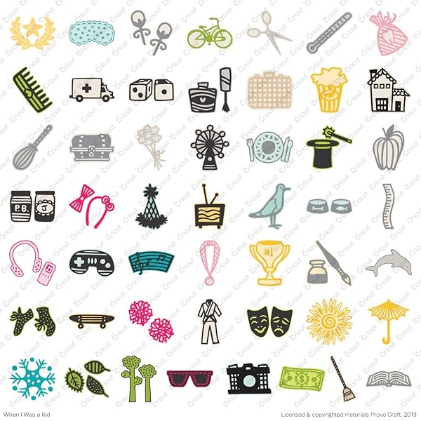 Cricut Unlock Creativity: Cricut When I Was A Kid Cartridge for Fun DIY Projects - View 6 of 10