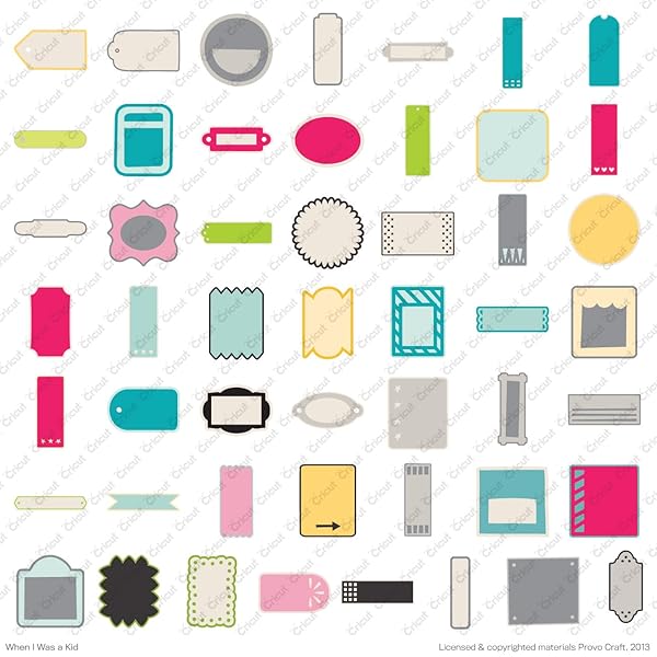 Cricut Unlock Creativity: Cricut When I Was A Kid Cartridge for Fun DIY Projects - View 4 of 10