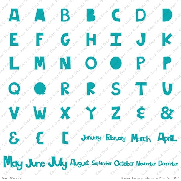 Cricut Unlock Creativity: Cricut When I Was A Kid Cartridge for Fun DIY Projects - View 3 of 10