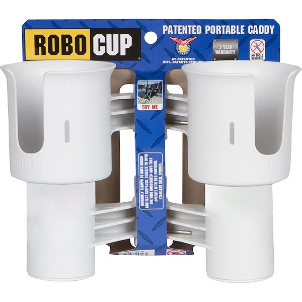 ROBOCUP ROBOCUP White: Best Versatile Cup Holder for Drinks, Fishing Rods, Golf Carts & More! - View 3 of 8