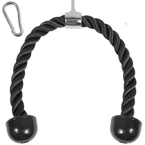 Yes4All "Yes4All Tricep Rope - 27" Exercise Machine Attachment for Effective Press Downs"