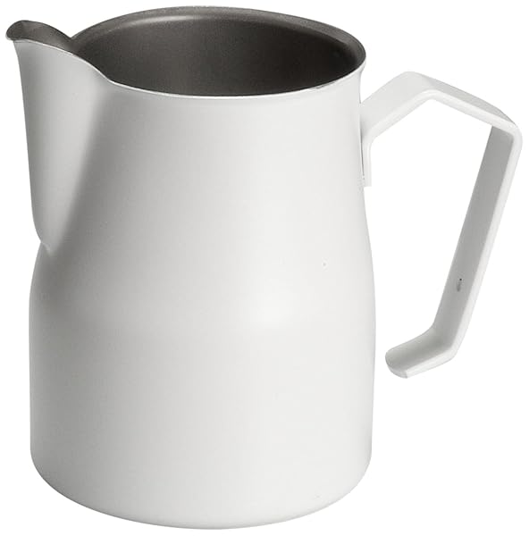 Motta Buy Motta Stainless Steel Milk Pitcher 11.8oz - Professional Quality Jugs in White
