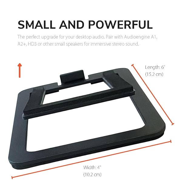 Audioengine Audioengine DS1M Metal Speaker Stands - Perfect Tilted Support for Desktop, Studio & Bookshelf Speakers - View 5 of 9