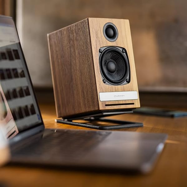 Audioengine Audioengine DS1M Metal Speaker Stands - Perfect Tilted Support for Desktop, Studio & Bookshelf Speakers - View 7 of 9