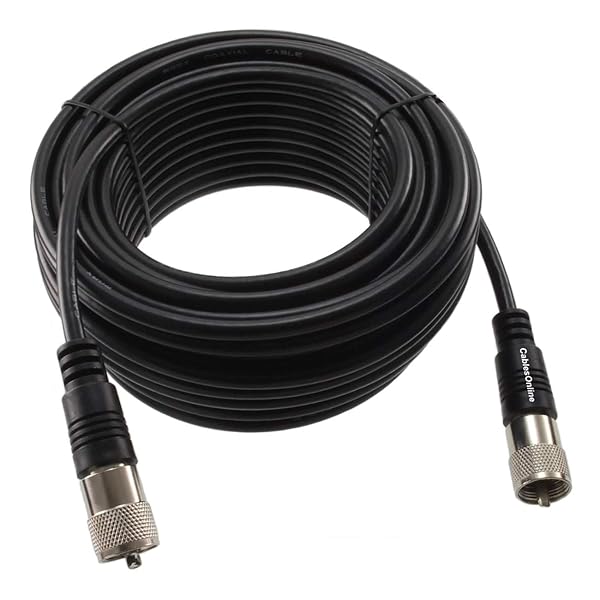 CABLESONLINE.COM ATLANTIC COMPUTERTECH Buy 50ft RG8X UHF PL259 Male to Male 50-Ohm Antenna Cable | CablesOnline