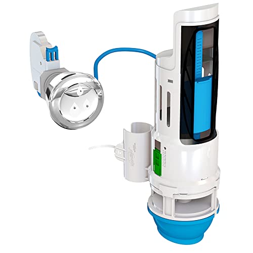 Danco Save Water with Danco HYR270 Hydroright Dual Flush Valve - Chrome Push-Button Handle
