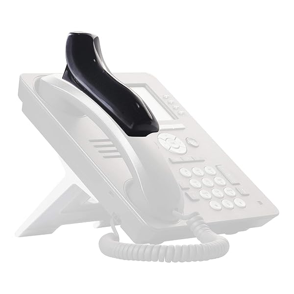 SOFTALK Softalk Antibacterial Black Phone Shoulder Rest - Essential Landline Accessory (00601M)