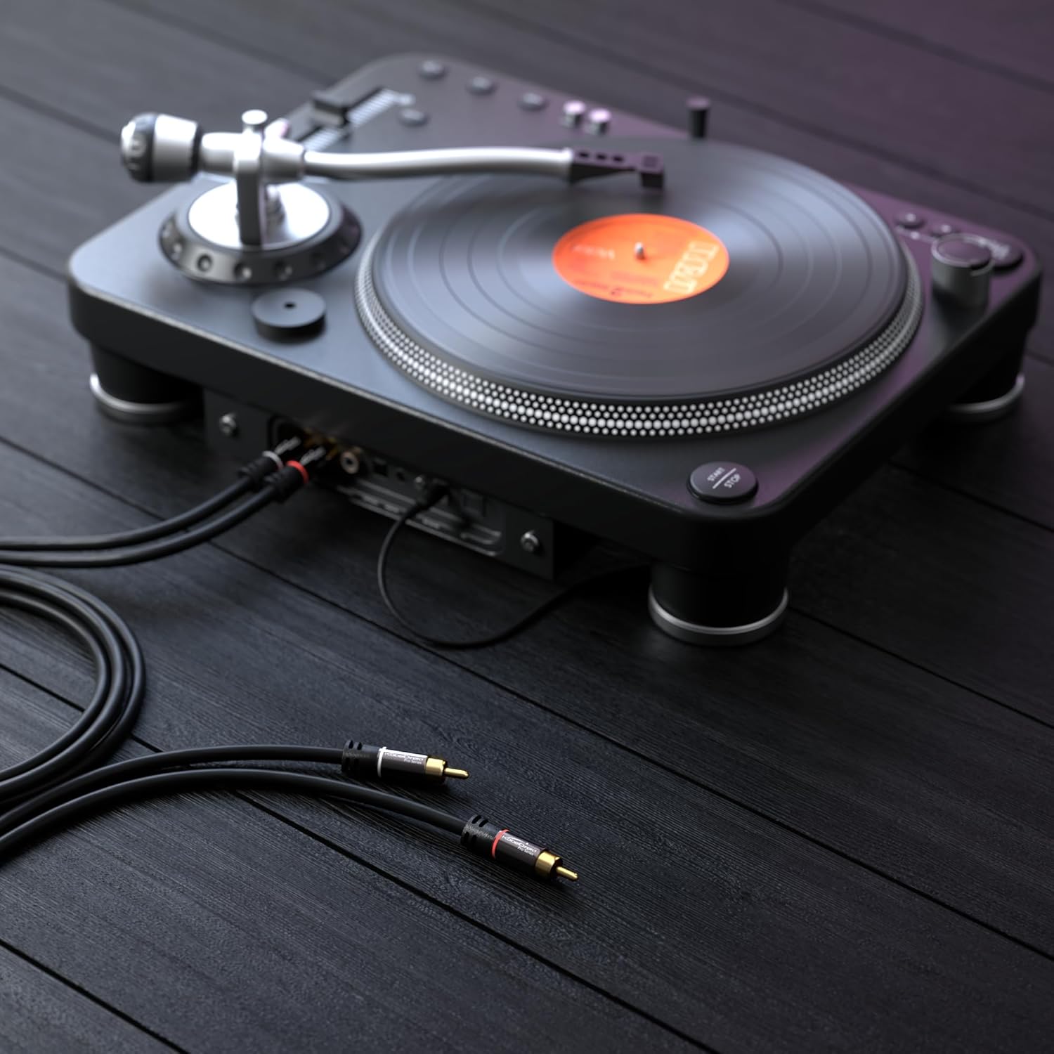 KabelDirekt CableDirect 6ft RCA Phono Cable with 2 Plugs for Stereo Audio Flawless Sound Quality Ideal for Home Cinema Blu-ray and HiFi Systems - View 4 of 8