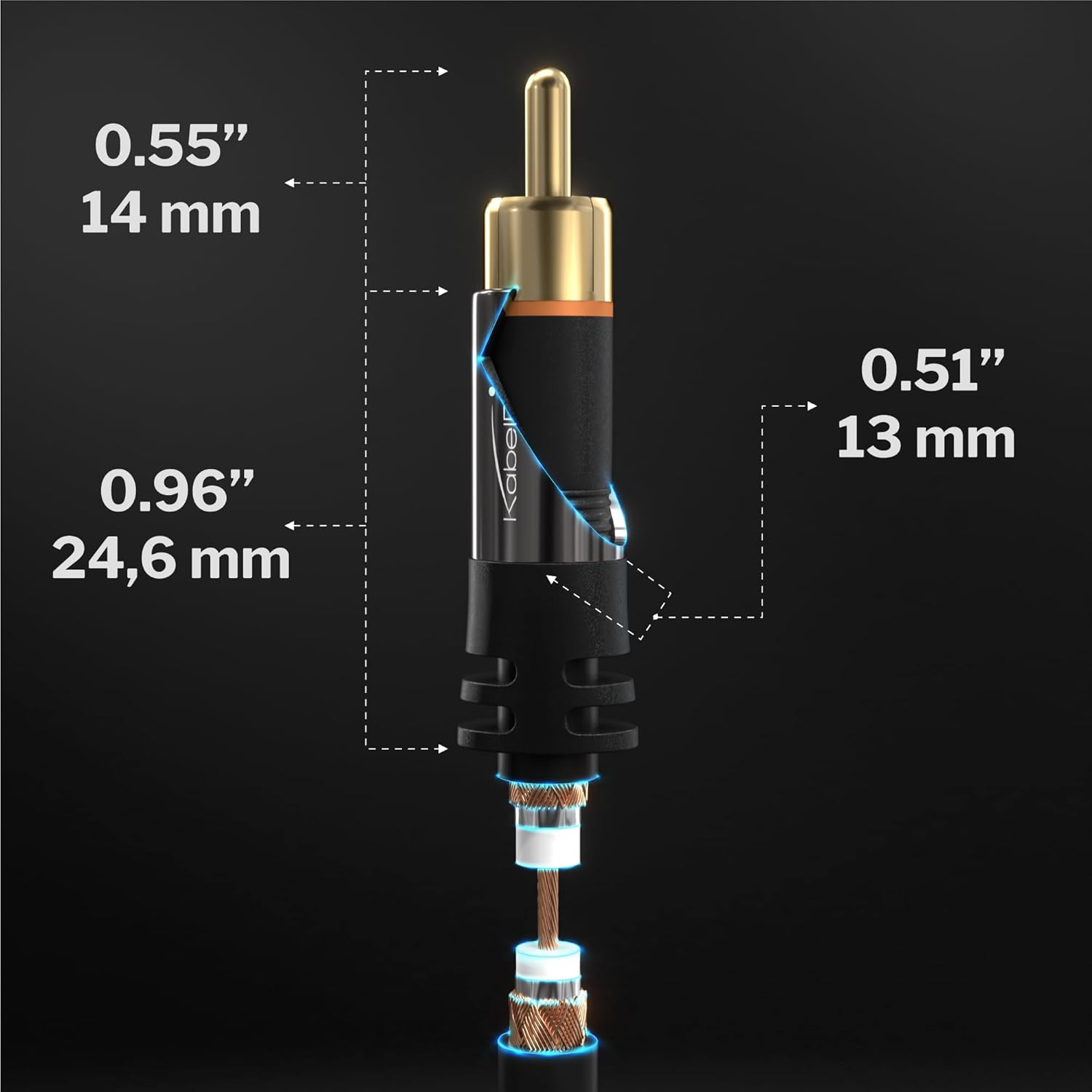 KabelDirekt CableDirect 6ft RCA Phono Cable with 2 Plugs for Stereo Audio Flawless Sound Quality Ideal for Home Cinema Blu-ray and HiFi Systems - View 7 of 8