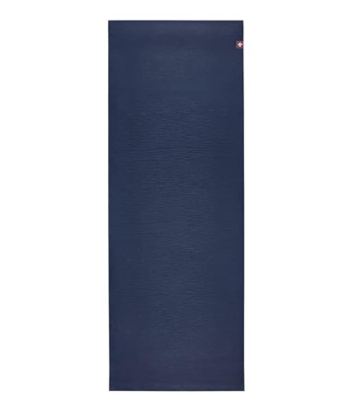 Manduka Manduka eKO Yoga Mat - Durable Non-Slip 5mm Thick for Men & Women, 71 Inch Midnight Blue, Perfect for All Yoga Styles