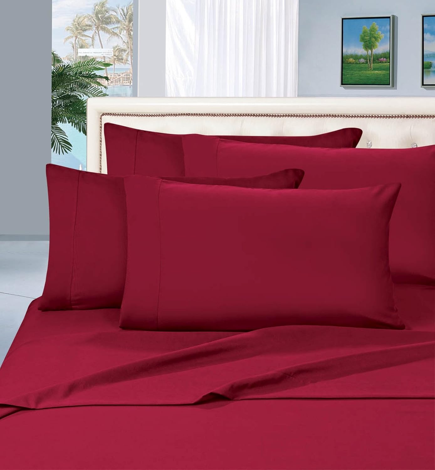 Elegant Comfort 2pc Black Microfiber Pillow Cases 90 GSM Available in Multiple Sizes and Colors for Full and Queen Beds - View 8 of 9