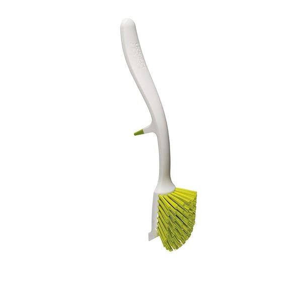 Joseph Joseph Joseph Joseph Edge Dish Brush with Sink Rest - Efficient Cleaning Tool in Green