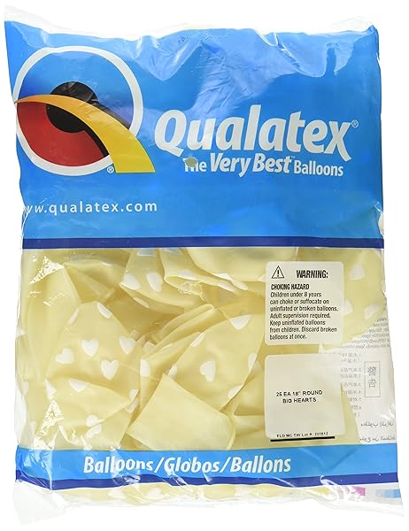 Qualatex "Buy Pioneer Balloon Company 18" White Latex Balloon - Perfect for Parties & Events"