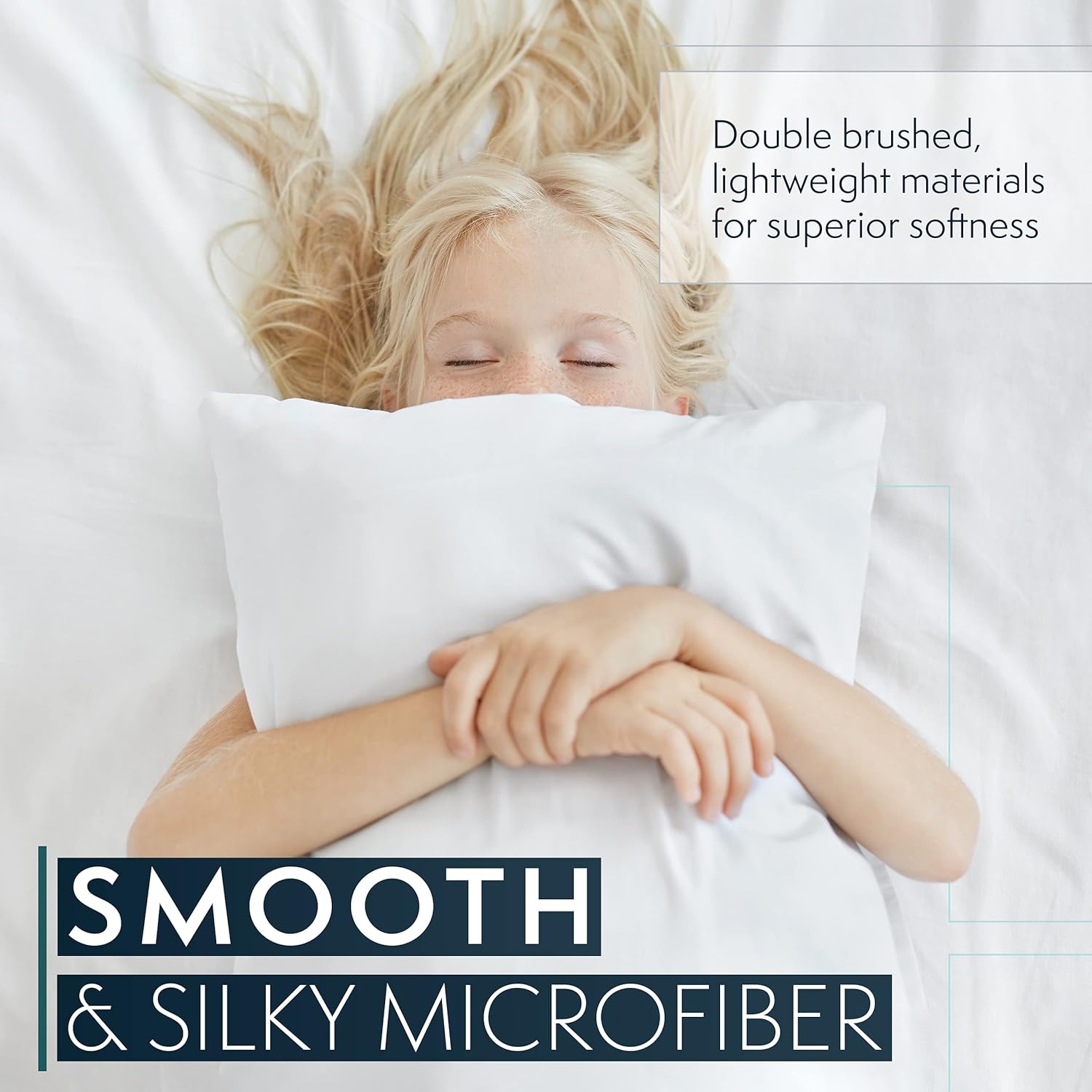 HC COLLECTION HC Collection Microfiber Pillow Cases Set of 2 - Soft, Easy Care Standard/Queen Size Gray Pillowcases - View 4 of 9