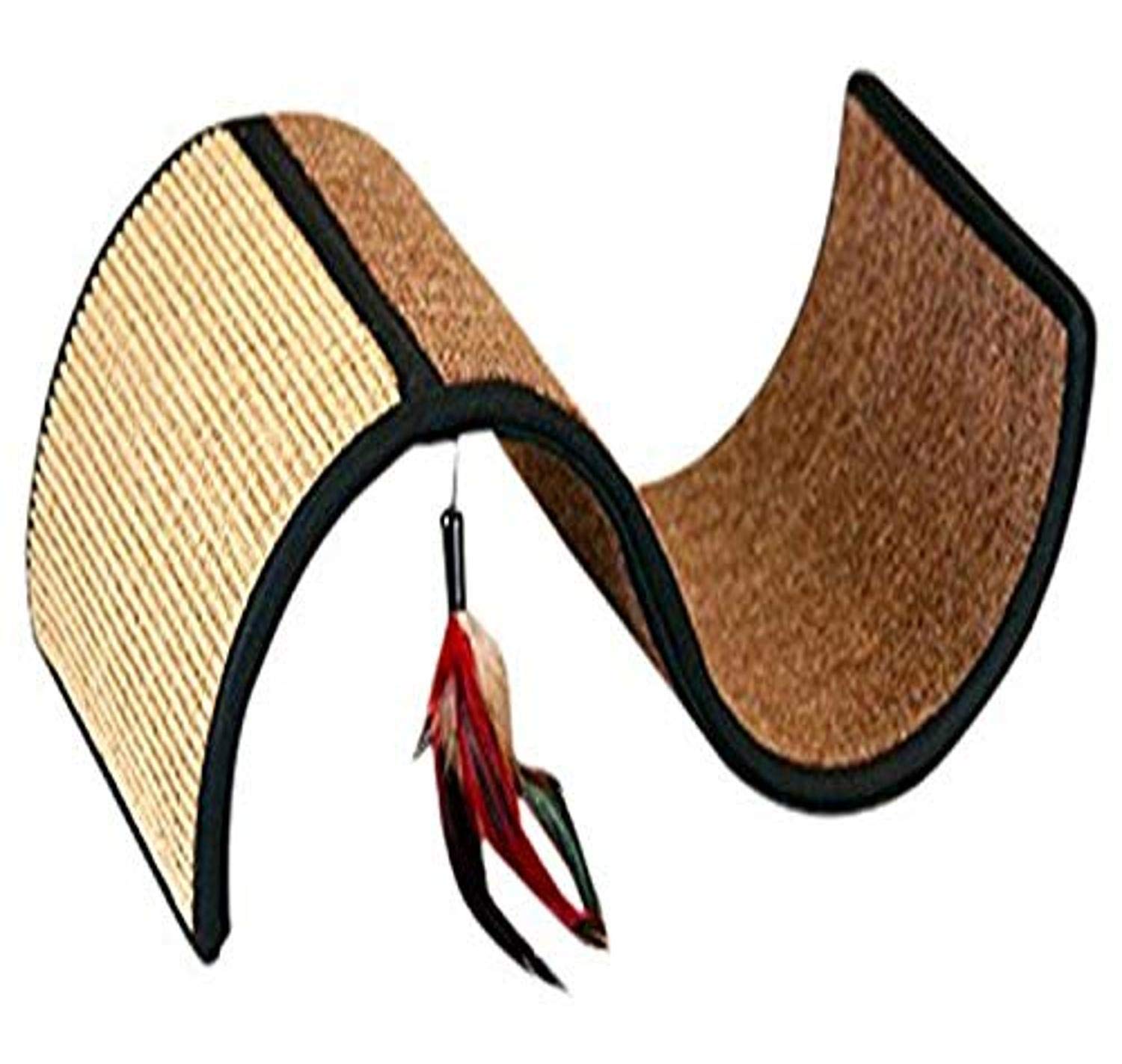 North American Pet Products North American Pet Products Cat Lounger with Scratching Post 18x10x6.5 Ideal for Cats Colors May Vary