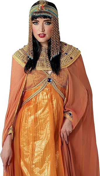 Shop Forum Novelties Women's Egyptian Snake Beaded Headpiece - Gold Costume Accessory for Parties