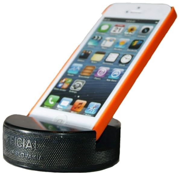 PUCKUPS PUCKUPS Original Indestructible Hockey Puck Cell Phone Stand Universal Smartphone Holder Compatible with iPhone Samsung Google LG