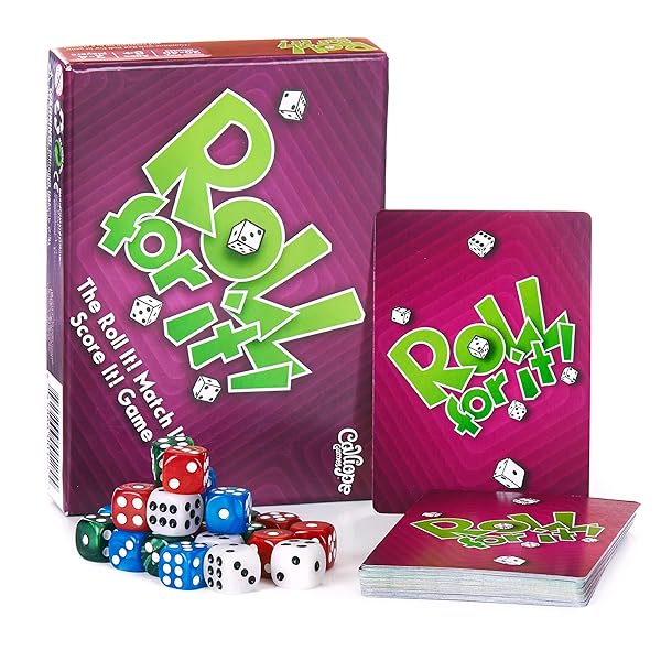 Calliope Calliope Games Roll For It Purple Edition Fun Family Dice Game for All Ages