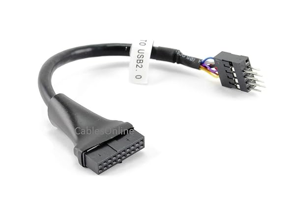 CABLESONLINE.COM ATLANTIC COMPUTERTECH "Buy CablesOnline 4" USB 3.0 20-Pin to USB 2.0 8-Pin Adapter - Fast & Reliable Connection (USB3-AD24)" - View 3 of 4