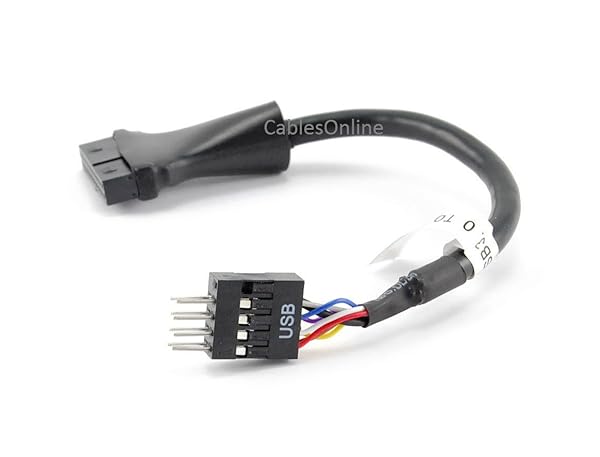 CABLESONLINE.COM ATLANTIC COMPUTERTECH "Buy CablesOnline 4" USB 3.0 20-Pin to USB 2.0 8-Pin Adapter - Fast & Reliable Connection (USB3-AD24)" - View 4 of 4