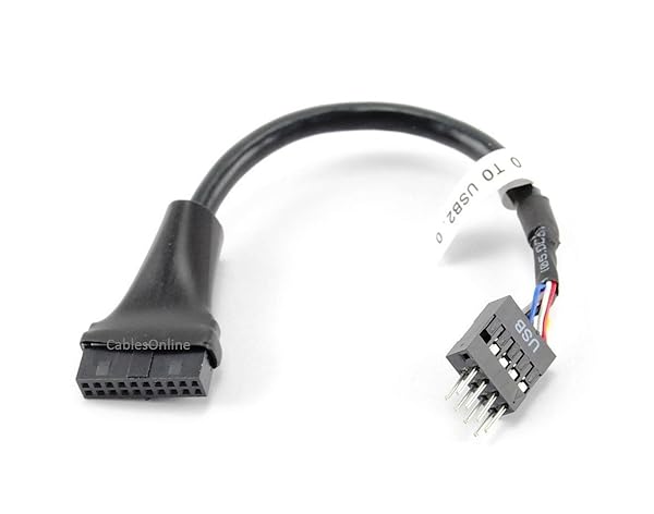 CABLESONLINE.COM ATLANTIC COMPUTERTECH "Buy CablesOnline 4" USB 3.0 20-Pin to USB 2.0 8-Pin Adapter - Fast & Reliable Connection (USB3-AD24)" - View 2 of 4