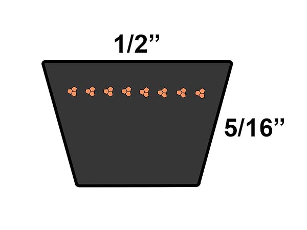 D&D PowerDrive D&D DURA-Prime A21 4L230 V-Belt 1/2 x 23in Durable High Performance V-Belt - View 2 of 3