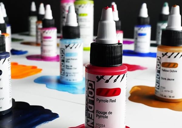 GOLDEN High Flow Acrylics by GOLDEN - Titanium White 1 fl. oz. | Professional Semi-Opaque Paint - View 4 of 6