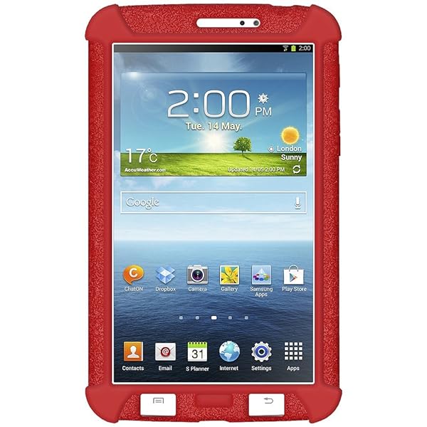 Amzer "AMZER Rugged Silicone Skin Case for Samsung Galaxy Tab 3 7.0" - Durable Protection & Stylish Design" - View 3 of 3