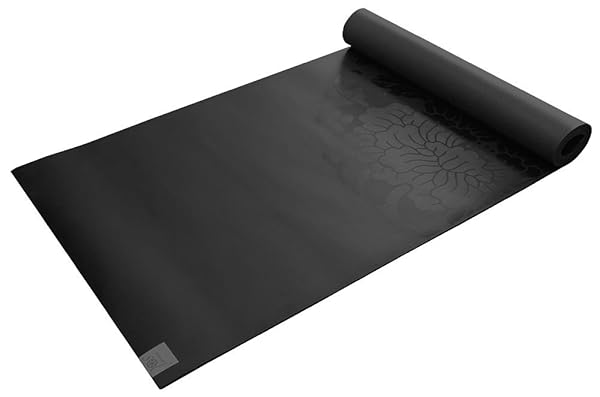 Gaiam "Premium Gaiam Exercise Mat - Non-Slip, Thick Yoga & Pilates Mat for Hot Workouts (68"x24"x5mm) - Black"