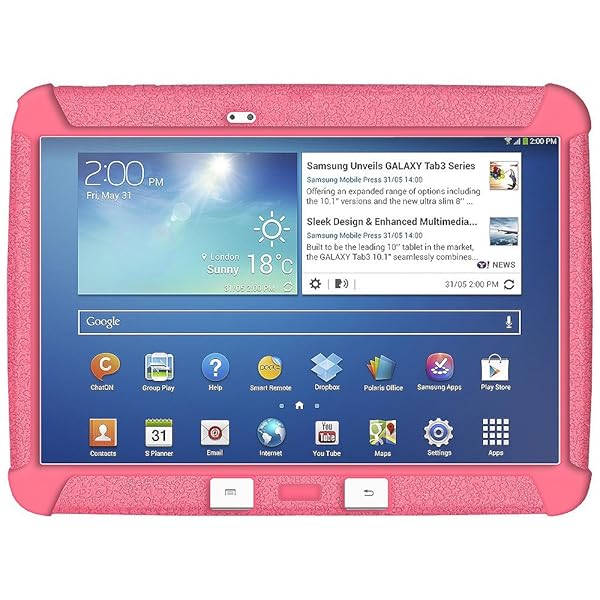 Amzer Amzer Rugged Silicone Jelly Skin Case for Samsung Galaxy Tab 3 & 4 - Durable Protection for 10.1 - View 3 of 3