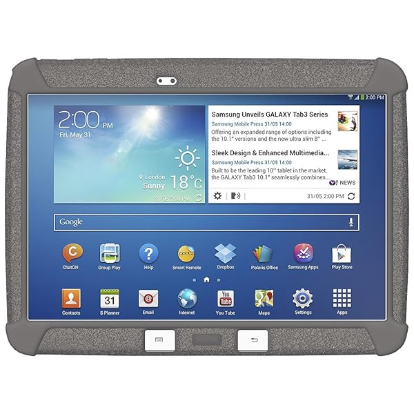 Amzer Amzer Rugged Silicone Jelly Skin Case for Samsung Galaxy Tab 3 10.1, Samsung GALAXY Tab 4 10.1, Samsung Galaxy Education Tab (AMZ96100) - View 3 of 3