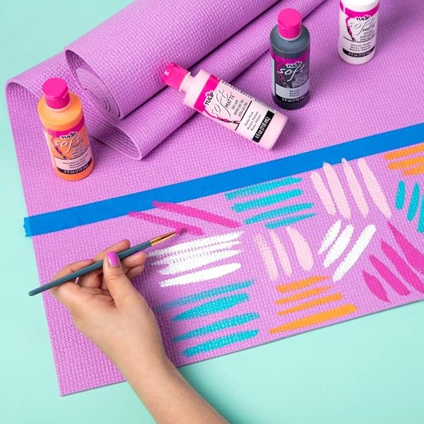 TULIP Buy TULIP 20403 Soft Fabric Paint 4oz Matte Glacier White - Perfect for DIY Projects! - View 3 of 3