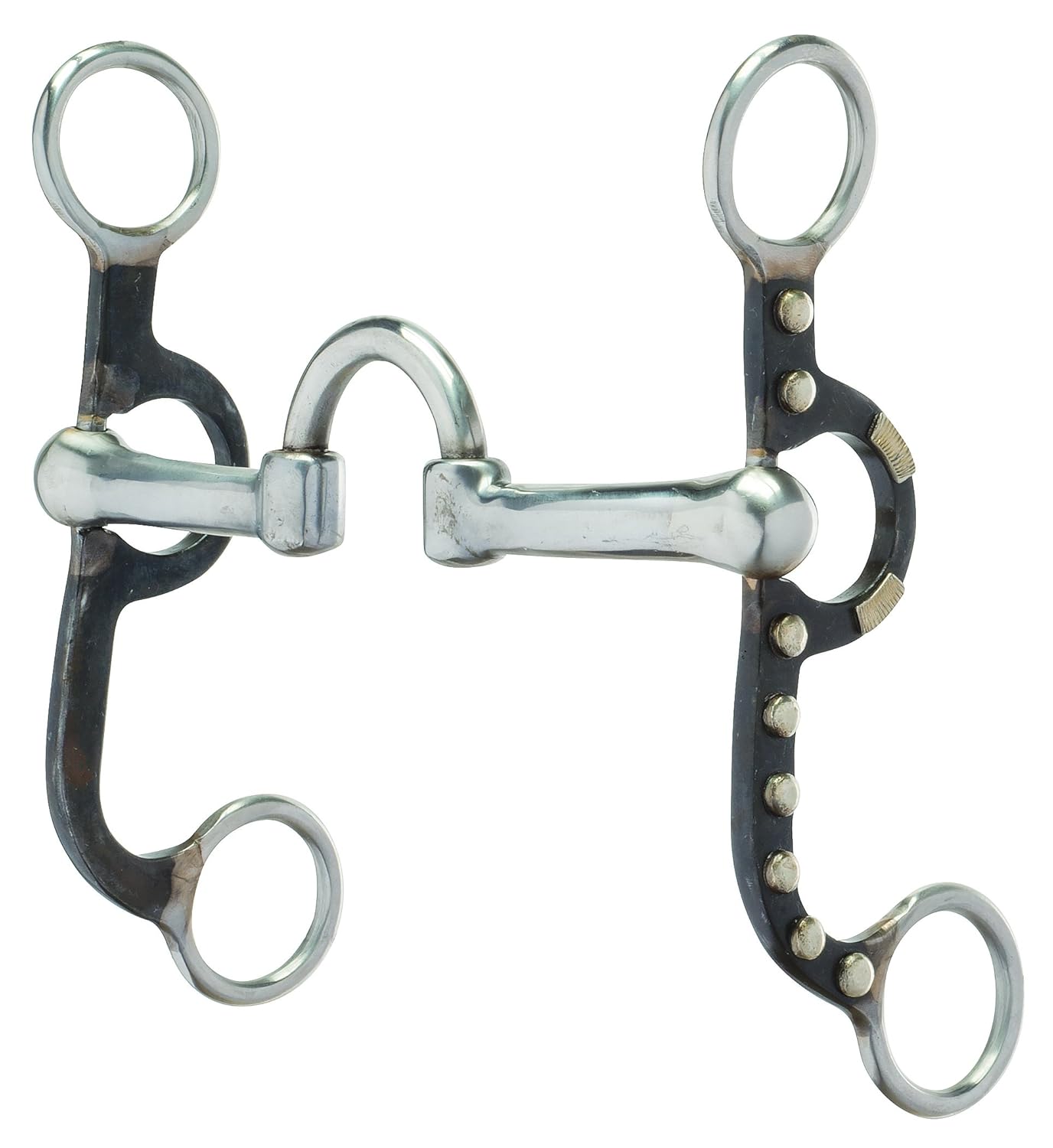 Weaver Leather Weaver Antique Argentine Low Port Correction Bit for Enhanced Control and Comfort in Riding