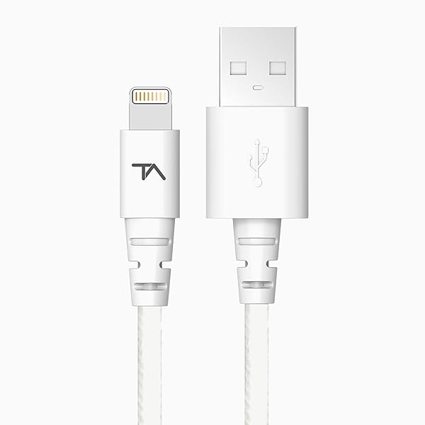 Tech Armor 6FT MFi Certified Lightning Cable - Durable Braided USB A for iPhone & iPad Sync/Charge