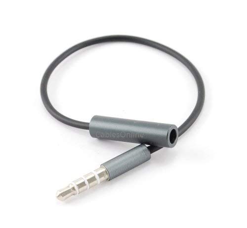 CABLESONLINE.COM ATLANTIC COMPUTERTECH "Buy CablesOnline 6" TRRS 3.5mm 4-Pole Adapter Cable for iPhone/Tablet to Credit Card Reader - Black (IP-AD08K)" - View 2 of 3
