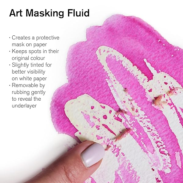 Winsor & Newton Buy Winsor & Newton Art Masking Fluid 250ml - Essential Watercolor Medium for Artists - View 3 of 9