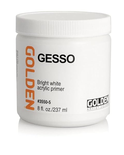 GOLDEN Buy GOLDEN Professional Acrylic Gesso 16 fl. oz. - Opaque Art Primer for Artists - View 5 of 6
