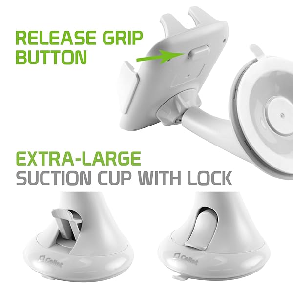 Cellet Cellet Windshield Car Phone Holder: Best Dashboard Mount for iPhones & Android Smartphones - View 9 of 10