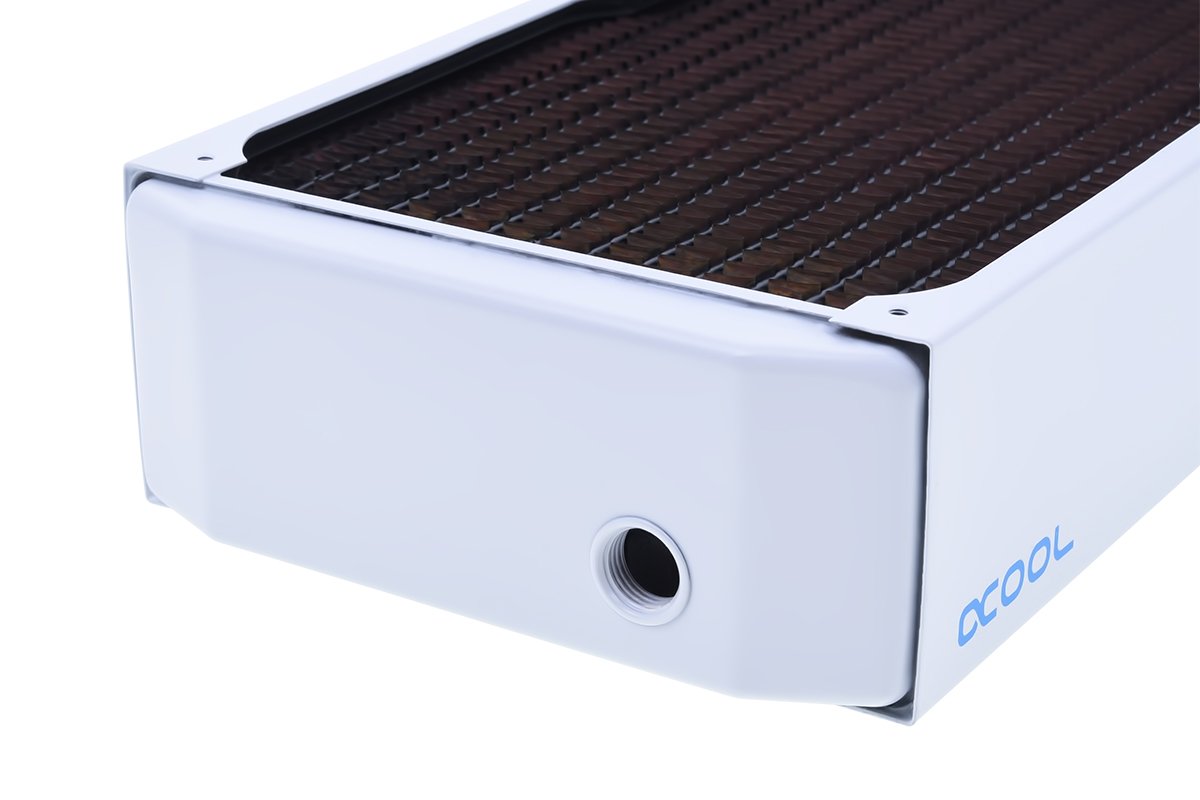 Alphacool Alphacool NexXxos UT60 Full Copper 420mm Radiator Triple Fan White for High Performance Cooling - View 4 of 5